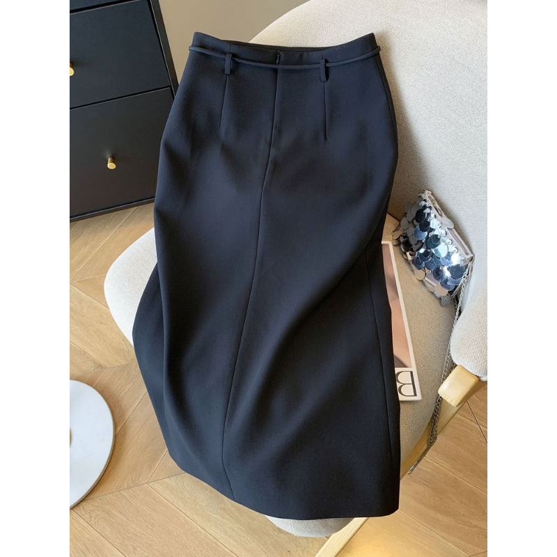 Women'S Elegant Formal Wear - Women's High Waist Pencil Midi Solid
