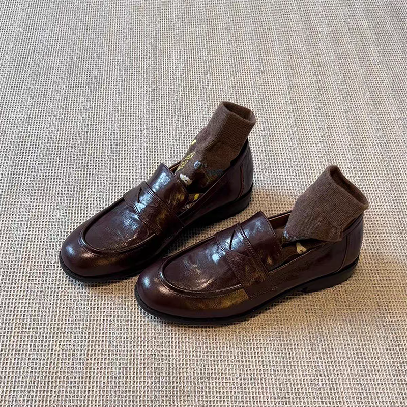 Womens Genuine Leather Loafers - Women Formal Wear Footwear ulasan dan harga