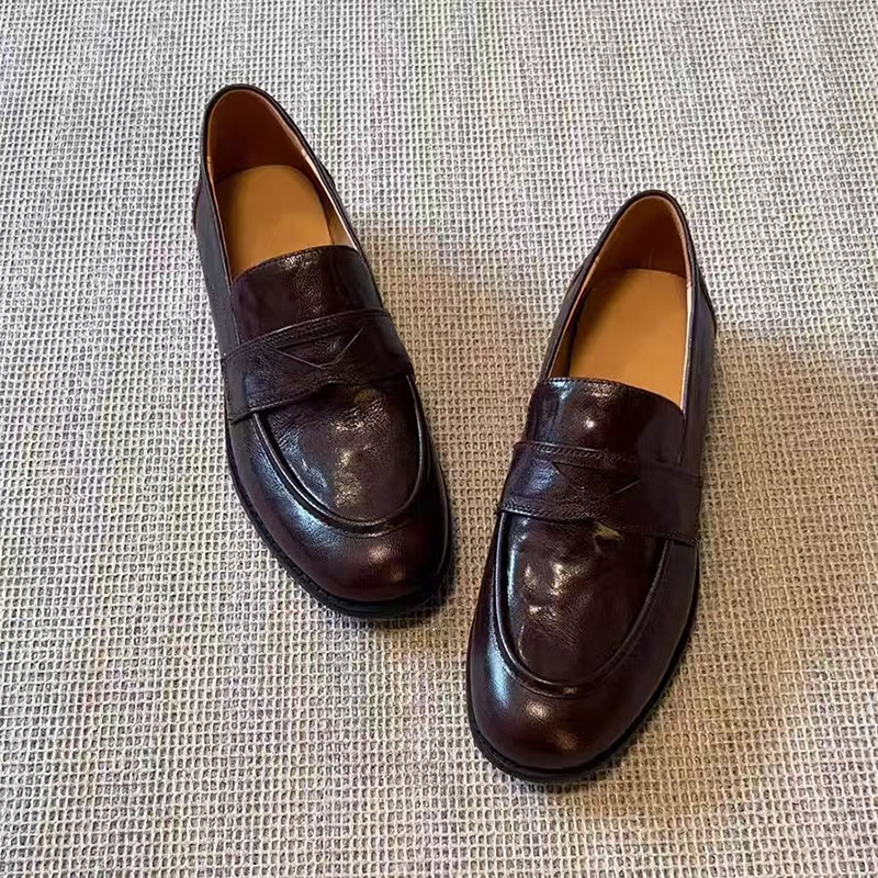 Womens Genuine Leather Loafers - Women Formal Wear Footwear ulasan dan harga
