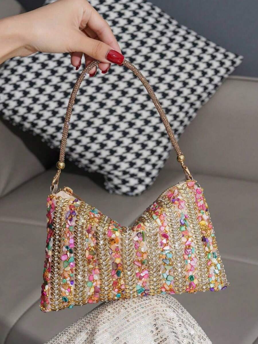 Elegant Rhinestone Clutch Hand - Women'S Elegant Formal Wear ulasan dan harga