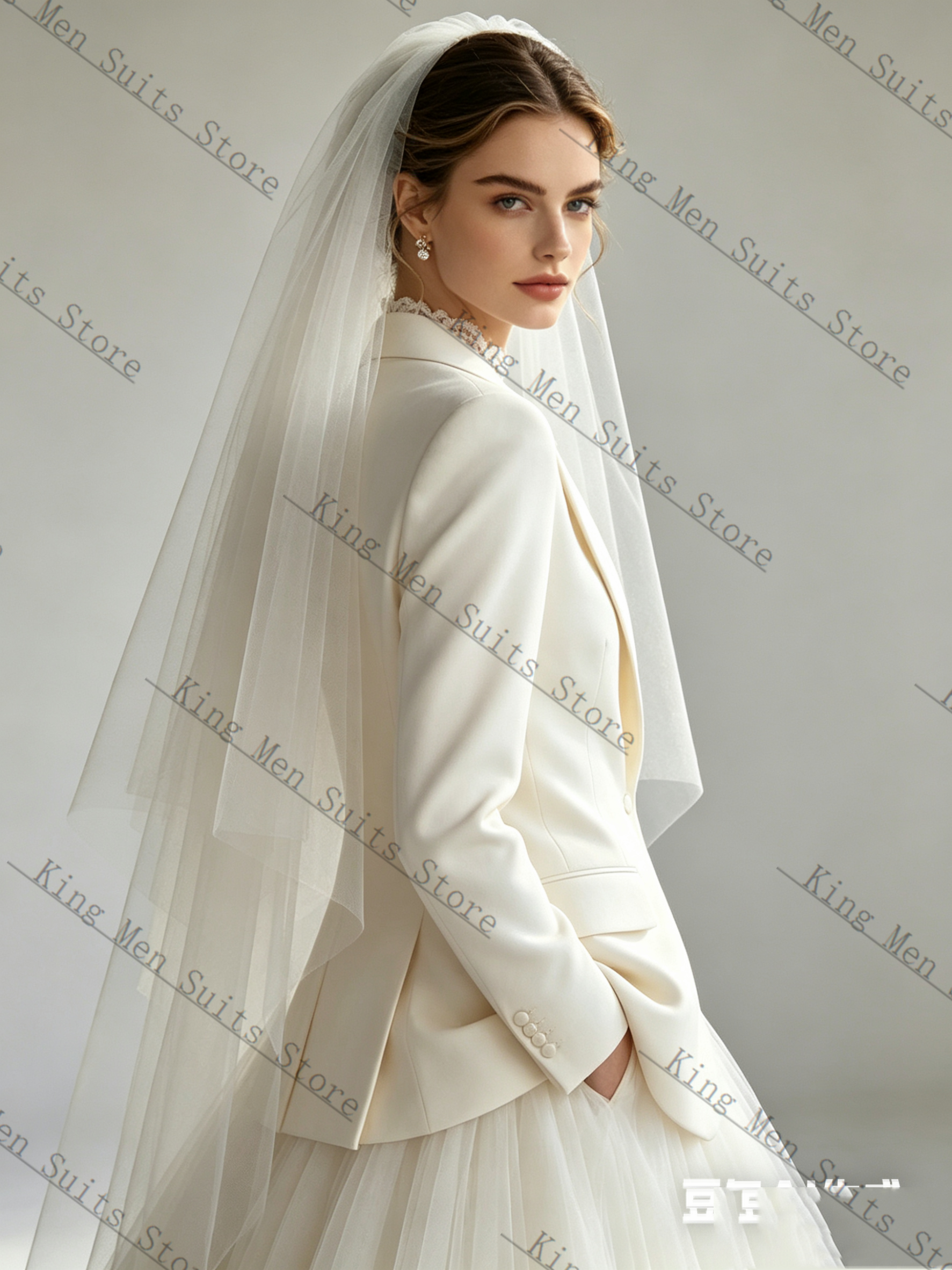 White Spring Women Suit Skirt  - Women Formal Wear With Skirt ulasan dan harga