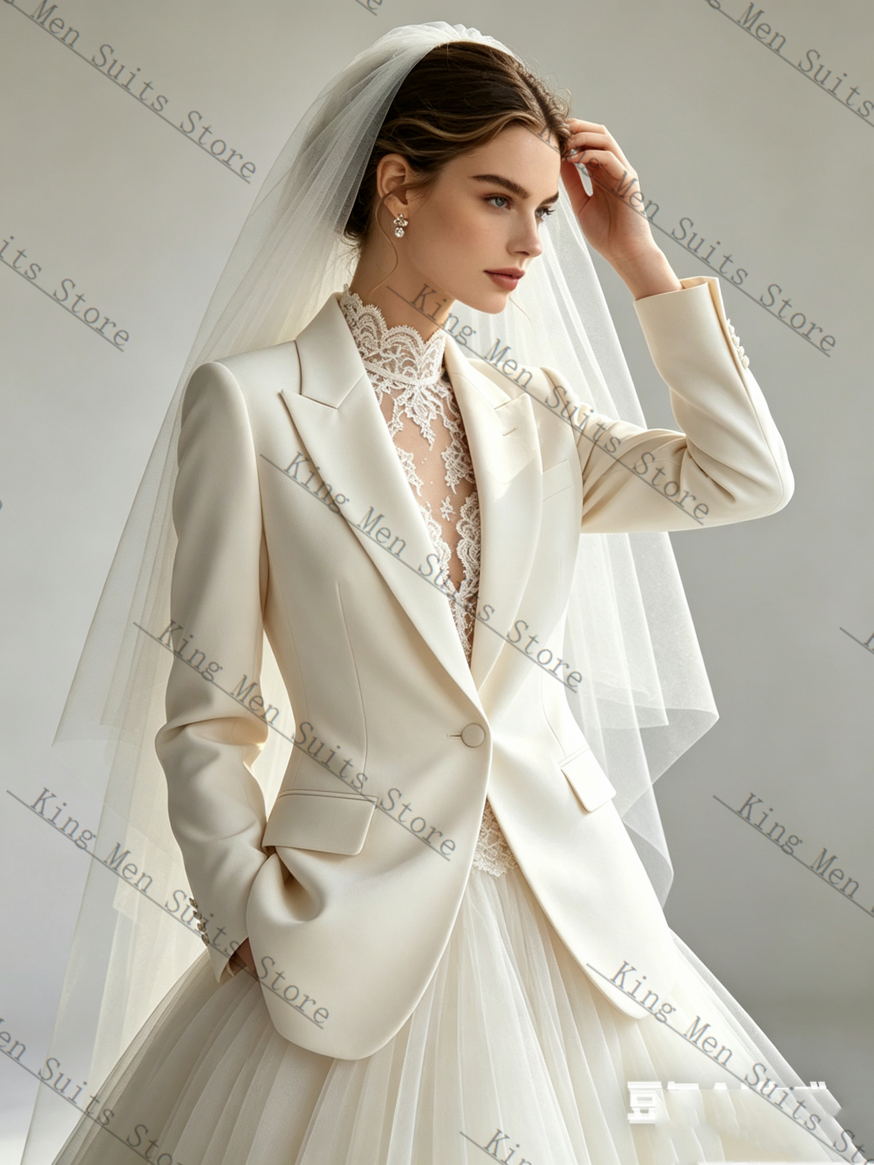 White Spring Women Suit Skirt  - Women Formal Wear With Skirt ulasan dan harga
