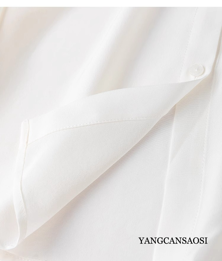 2025 Women's Fashion New 100%N - Silk Blouse Button ulasan dan harga