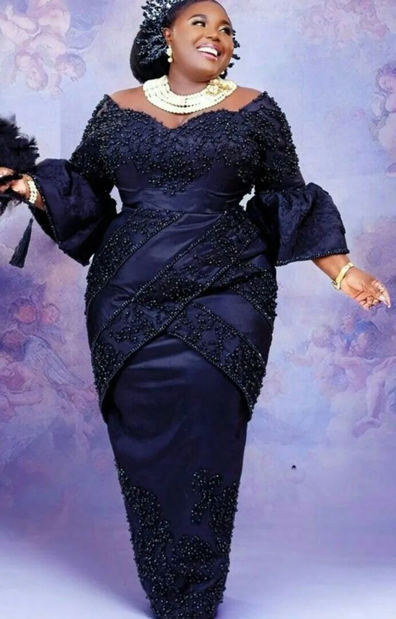 Shining Beaded Off The Shoulde - Women'S Formal Wear Plus Size ulasan dan harga