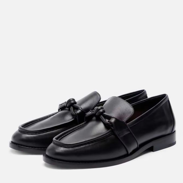Women's Leather Knot Detail Lo - Formal Women Daily Wear Shoes ulasan dan harga