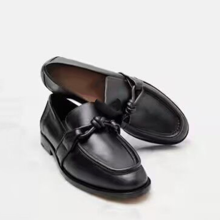Women's Leather Knot Detail Lo - Formal Women Daily Wear Shoes ulasan dan harga