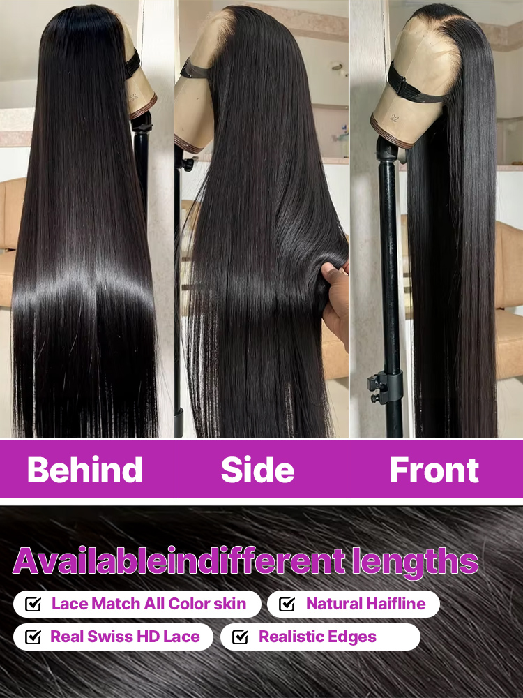 13x4 HD Lace Front Wig 250% De - Women'S Elegant Formal Wear ulasan dan harga