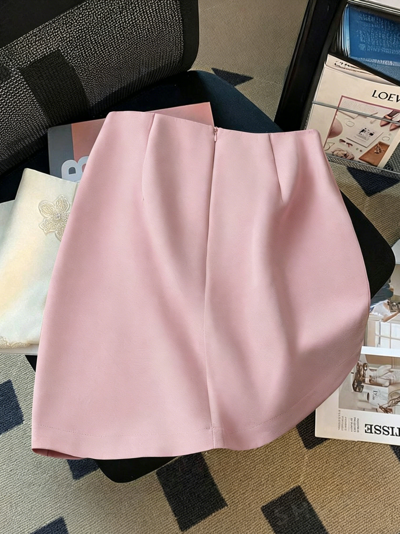 Women's MID Waist Pearl A-Line - Women Formal Wear With Skirt ulasan dan harga